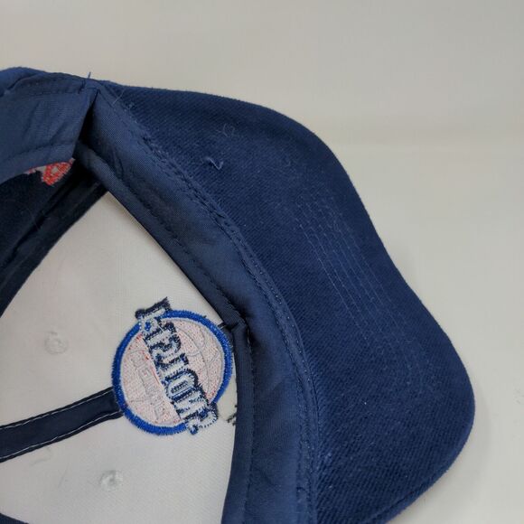 Detroit Pistons Men's NBA Ben Wallace Strapback Hat Blue White Embroidered #36 - Picture 11 of 12